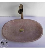 Noche Traverten Elips Lavabo