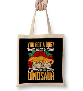 Wizard You Got a Dog That's Cute, I Raised a Dinosaur Bez Çanta Uzun Saplı