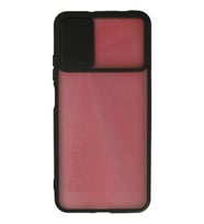 Durukar® Redmi 9T Kılıf Palm Buzlu Kamera Sürgülü Silikon - Siyah