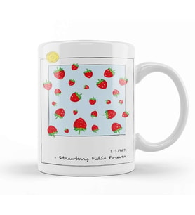 Strawberry Fields Forever Kupa Bardak Porselen
