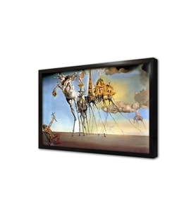 Sürrealizm Çerçeveli Mdf Tablo