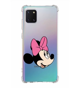 Samsung Galaxy Note 10 Lite  Köşe Korumalı Antişok Kapak Minnie Mouse Tasarımlı Şeffaf  Kılıf