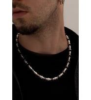 Erkek Kolye - Boru Model Çelik Erkek Kolye - 316 L Paslanmaz Çelik Kolye 52132566489462 52132546896631 (Siyah)
