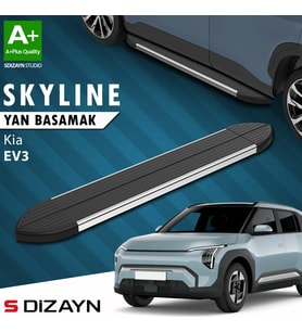 S-Dizayn Kia EV3 Skyline Krom Yan Basamak 183 Cm 2025 Üzeri A+ Kalite