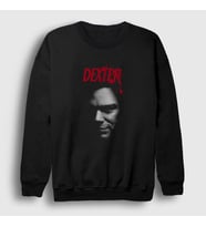 Presmono Unisex Siyah Dark Dexter Sweatshirt 188360tt