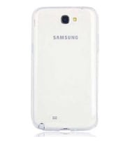 Samsung Galaxy Note 2 Uyumlu Kılıf Zore Süper Silikon Kapak (Renksiz)