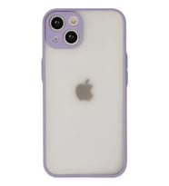Newface Apple iPhone 14 Kılıf Montreal Silikon Kapak - Mor