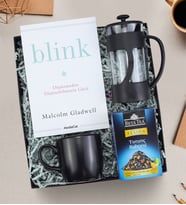 Kitap & Çay & French Press & Kupa Kitap Severlere Hediye Seti (Model 1)