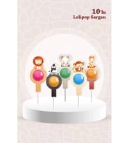 Safari Pastel Temalı Lolipop Sargısı 10'lu