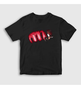 Presmono Unisex Çocuk Siyah Death Anime One Punch Man T-Shirt 240489tt
