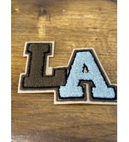 12X10 CM L A HARF ARMA DİKİŞ AKSESUARI APLİKE