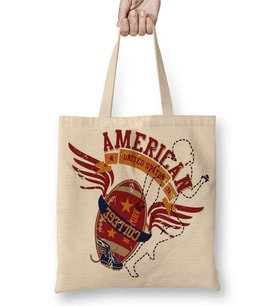 American Bez Çanta Uzun Saplı