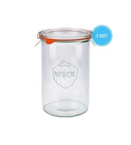 Şişe Seti 1050 ml, 2 adet, şık ve dayanıklı cam kavanozlar