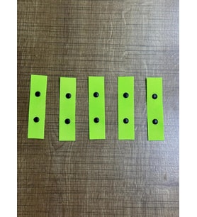 8X2 CM 5 Lİ SİYAH ZIMBALI NEON YEŞİL GİYİM ÇANTA DİKİŞ AKSESUARI