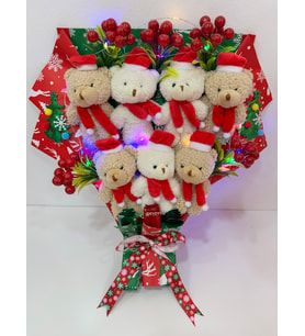 YILBAŞI BUKETİ PELUŞ BUKET YILBAŞI CHRİSTMAS NOEL BUKETİ LED IŞIKLI