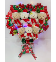 YILBAŞI BUKETİ PELUŞ BUKET YILBAŞI CHRİSTMAS NOEL BUKETİ LED IŞIKLI