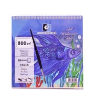 Alex Schoeller Art Watercolour Pad 15x15 cm Spiralli Suluboya Defteri 300 gr 12 yp 