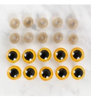 Loren 14 mm Sarı 5 Çift Amigurumi Göz