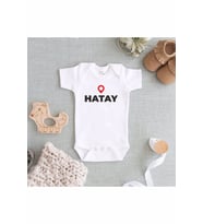 Unisex Beyaz Baskılı Zıbın