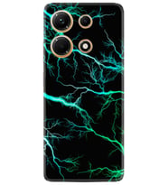 Infınix Note 30 Kılıf Silikon Desen Özel Seri Green Thunder 1693