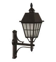 AVONNI BAP-68036-BSY-OP Siyah Boyalı Dış Mekan Aydınlatma E27 Aluminyum Cam 40x23cm