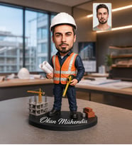Kişiye Özel Mühendis Karikatürlü Biblo
