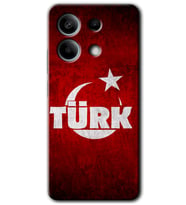Redmi Note 13 Pro 5G Kılıf HD Desen Baskılı Kılıf - Ayyıldız Türk