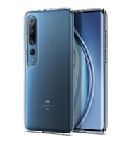 Spigen Mi 10 ile Uyumlu Kılıf Liquid Crystal 4 Tarafı Tam Koruma Crystal Clear