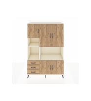 Hyperion Gardrop 9 Raflı 3 Çekmeceli 5 Kapaklı 132x44x195 Aytaşı-Çam