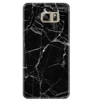 Samsung S7 Edge S20 Fe Plus Ultra S21 S22 Kılıf Desenli Silikon Fragile Black Mermer 1378