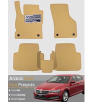 SKODA SUPER B (2015-2023) Uyumlu EVA Paspas Tam Set–Oto Paspas,Araca Özel,Kolay Montaj