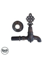 Sipahi Marble Siyah Eskitme Osmanlı Musluğu