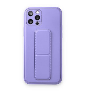 Apple İphone 12 Pro Kılıf Coco Deri Standlı Kapak - Koyu Lila