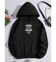 Kışlık Üç İplik Kapşonlu SweatShirt - Siyah