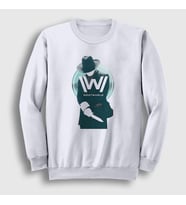 Presmono Unisex Beyaz Mib Westworld Sweatshirt 224731tt