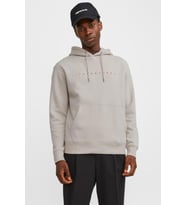 Jack & Jones Erkek Kapüşonlu Sweatshirt - Star Logo (Taş)