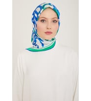 Armine Tivil Saf İpek 9123 - 54 Beyaz Karışık Desen