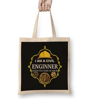 I Am A Civil Engineer Unless You Make Me Angry Bez Çanta Uzun Saplı