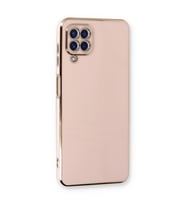 Galaxy A22 Kılıf Volet Silikon - Pembe