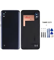 Samsung Galaxy A10 - SM-A105F FULL Kasa Arka Kapak Takım SİYAH - TAMİR SETİ
