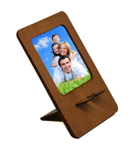 RESİM ÇERÇEVE HİSAR CEVİZ TELEFON TUTUCU