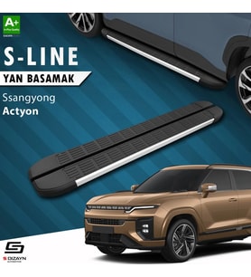 S-Dizayn Ssangyong Actyon S-Line Aluminyum Yan Basamak 183 Cm 2024 Üzeri A+ Kalite