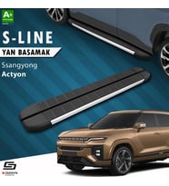 S-Dizayn Ssangyong Actyon S-Line Aluminyum Yan Basamak 183 Cm 2024 Üzeri A+ Kalite