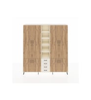 Hyperion Dolap 17 Raflı 4 Çekmeceli 8 Kapaklı 220x44x243 Aytaşı-Çam/Aytaşı