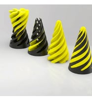 Spiral Geçmeli Koni Stres Çarkı - Masaüstü Dekoratif Obje Görsel İllüzyon - Fidget Stres Oyuncağı