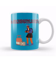 Funny Travel Gift design lover Trippin Wanderlust Journey Adventurer Vacation Kupa Bardak Porselen