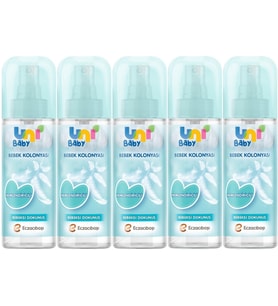 Uni Baby Bebek Kolonyası 150ML Nemlendiricili/Bebeksi Dokunuş (5 Li Set)