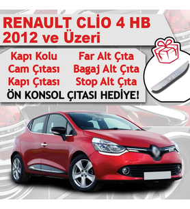 Renault Clio 4 HB Avantajlı Krom Set 6 Ürün 2012 Üzeri P. Çelik