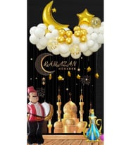 NOSTAJİ RAMAZAN TEMALI DAVULCU FOLYO BALONLU BALON SET