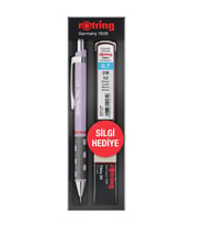 Rotring Tikky Versatil Lila Kalem 0.7+Min+Silgi Hediye